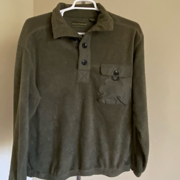 Field & Stream Olive Green 1/3 Button Fishing Utility Sweater Size Large - Picture 13 of 13